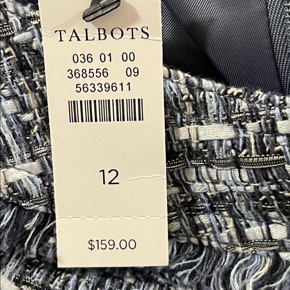 TALBOTS AMERICANA TWEED SHIFT DRESS Size 12 NEW - Picture 9 of 11